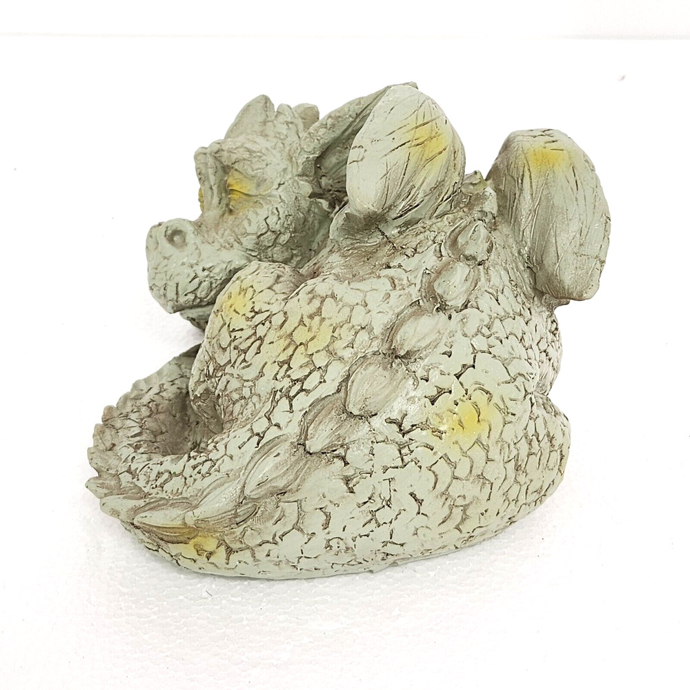 Sleeping Dragon Garden Outdoor Statue Adorable Mythical Creature Baby Sleeping - Picture 3 of 9